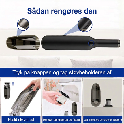 Trådløs Håndstøvsuger til Bil & Hjem